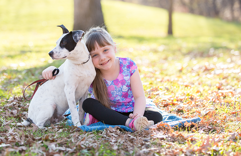 child and dog portrait by pixelations photography